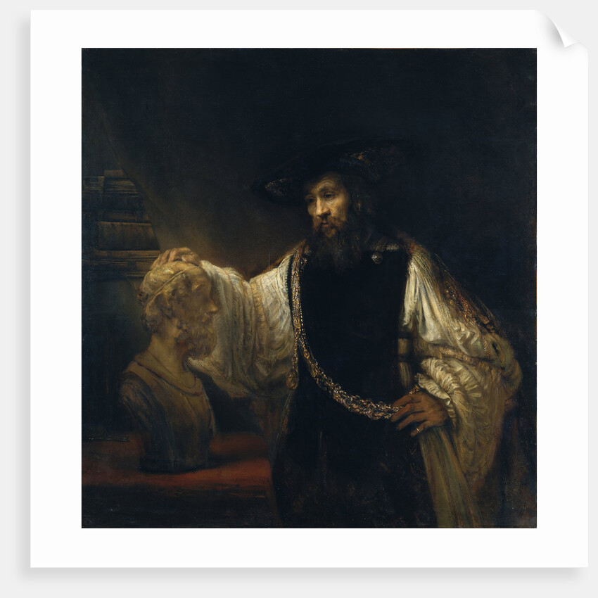 Aristotle Before the Bust of Homer, 1653 by Rembrandt van Rhijn