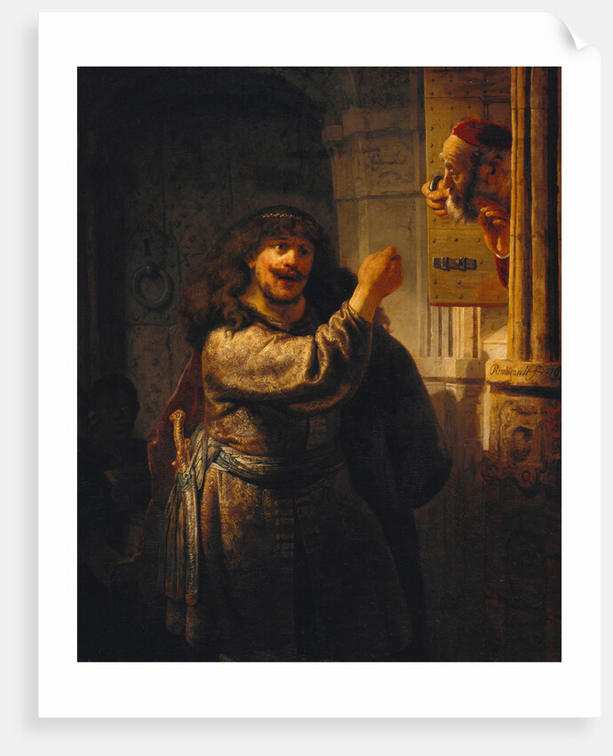 Samson threatened his father-in-law, 1635 by Rembrandt van Rhijn