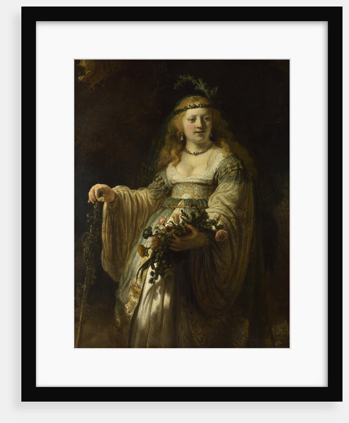 Saskia van Uylenburgh in Arcadian Costume, 1635 by Rembrandt van Rhijn
