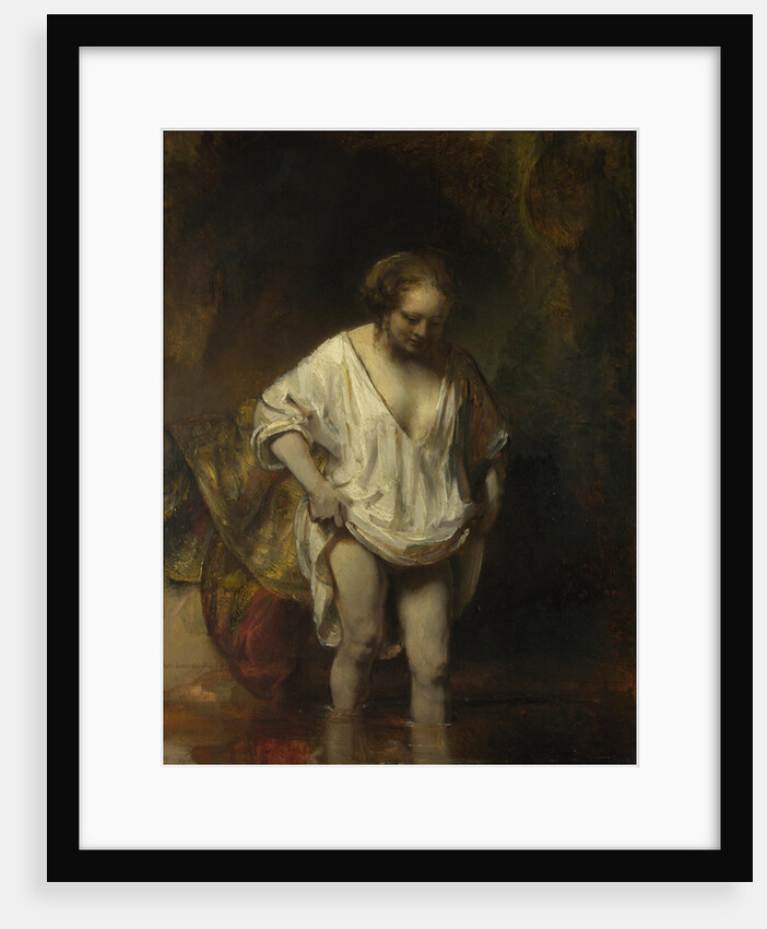 A Woman bathing in a Stream (Hendrickje Stoffels), 1654 by Rembrandt van Rhijn
