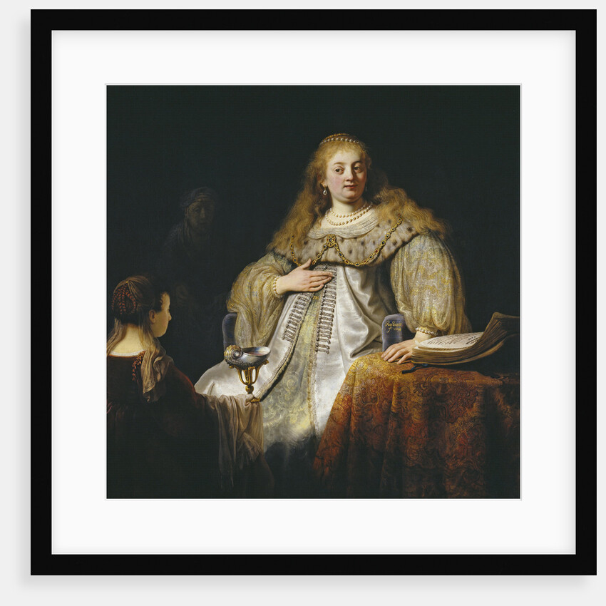 Judith at the banquet of Holofernes, 1634 by Rembrandt van Rhijn