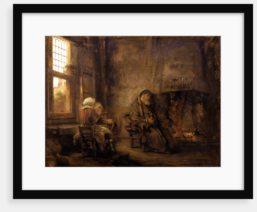 Tobit and Anna waiting for the return of their son, 1659 by Rembrandt van Rhijn