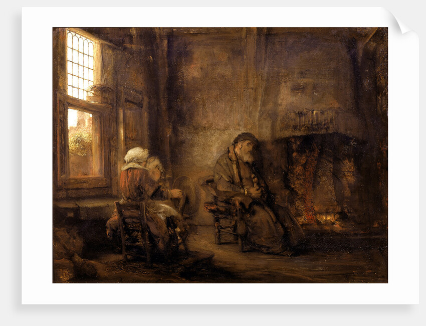 Tobit and Anna waiting for the return of their son, 1659 by Rembrandt van Rhijn