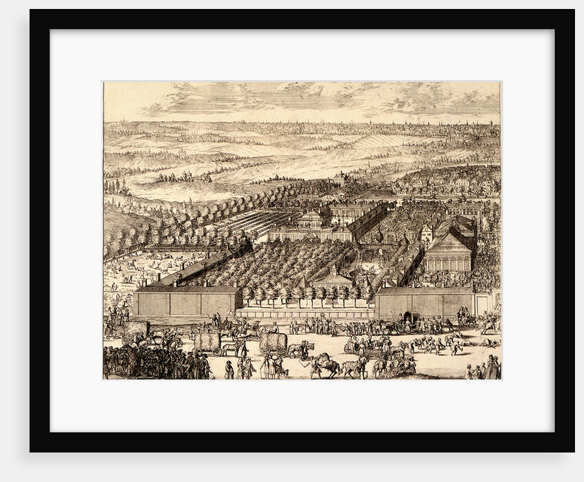 German Quarter (Nemetskaya sloboda) in Moscow (left part), 1705 by Adriaan Schoonebeek
