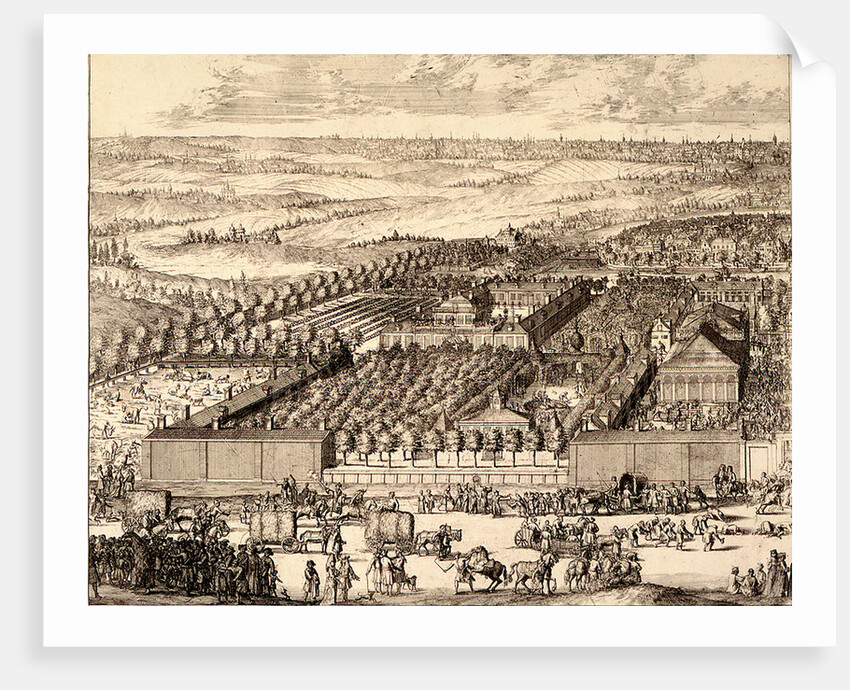 German Quarter (Nemetskaya sloboda) in Moscow (left part), 1705 by Adriaan Schoonebeek