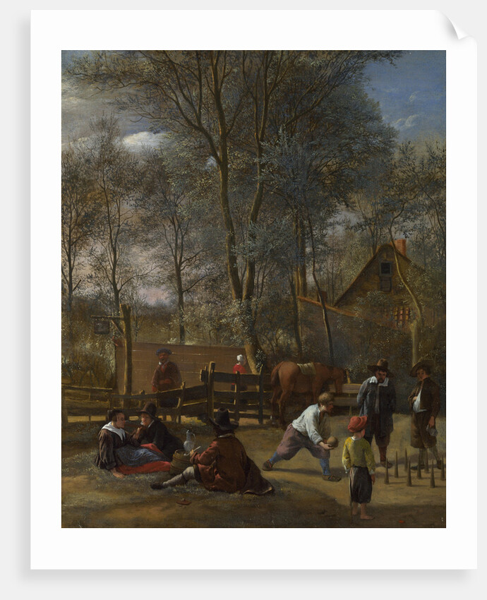 Skittle Players outside an Inn, ca 1663 by Jan Havicksz Steen