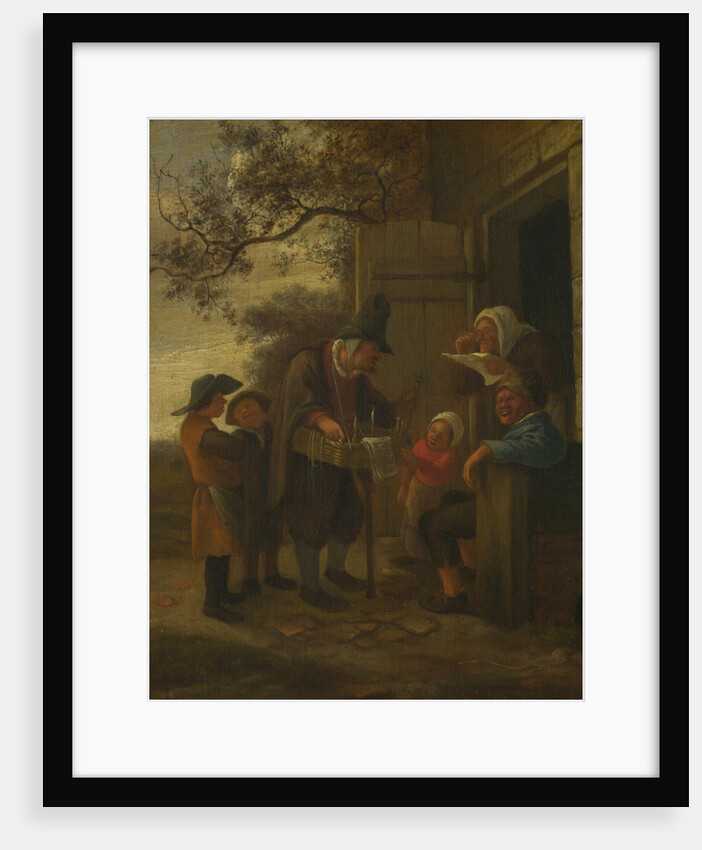 A Pedlar selling Spectacles outside a Cottage, c. 1653 by Jan Havicksz Steen