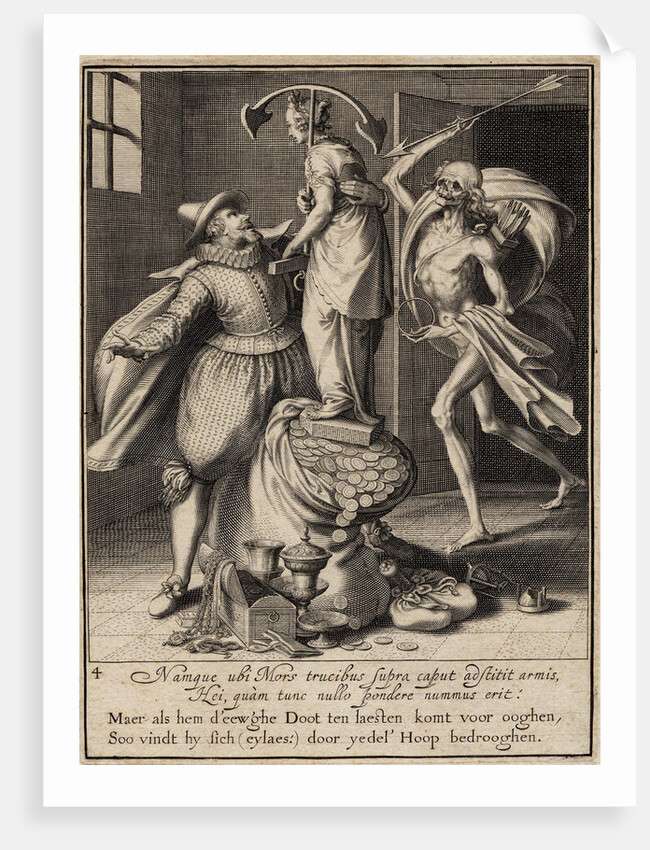 Death with an Arrow About to Strike the Man Down, 1609 by Willem van Swanenburgh