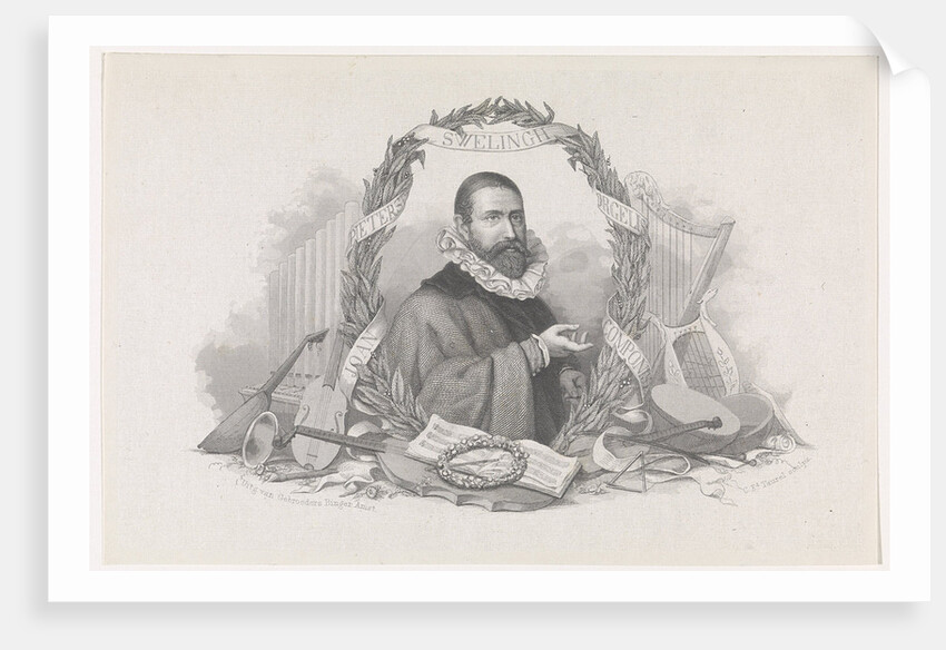 Portrait of the Composer Jan Pieterszoon Sweelinck by Charles Eduard Taurel
