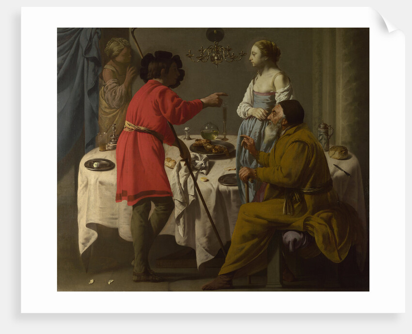 Jacob reproaching Laban for giving him Leah in place of Rachel, 1627 by Hendrick Jansz Terbrugghen