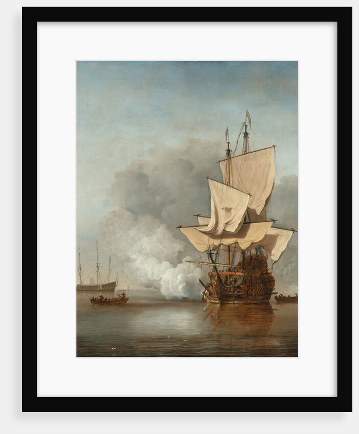 The Cannon Shot, c. 1680 by Willem van de Velde the Younger