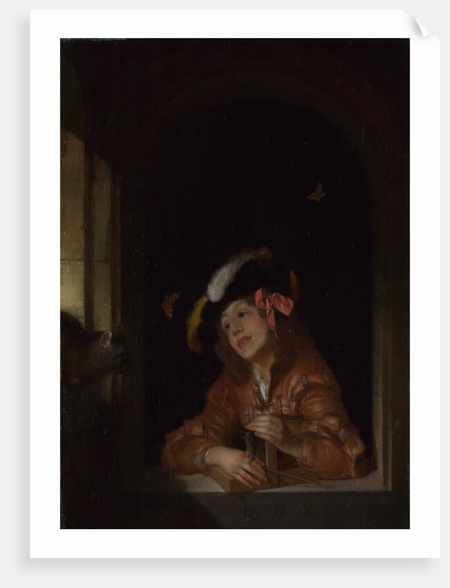 A Boy with a Mousetrap, 1678 by Adriaen van der Werff