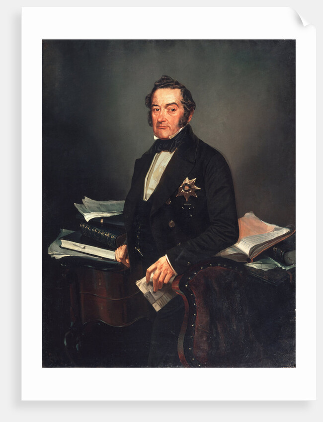 Portrait of the Senator Ivan Tolstoy by Mihály Zichy