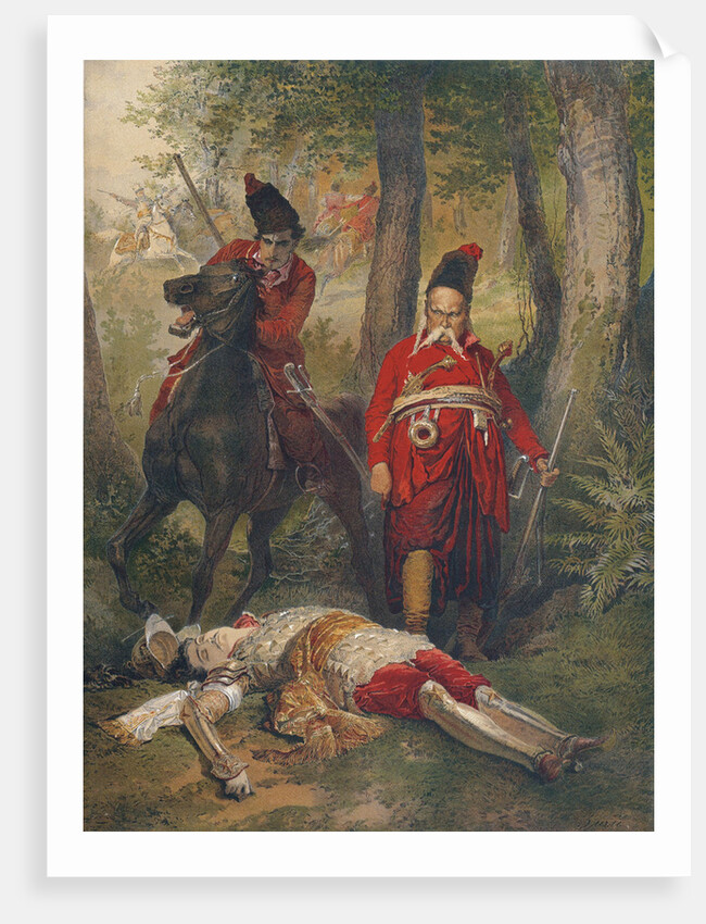 Taras Bulba (Illustration for Story by N. Gogol), 1890s by Mihály Zichy