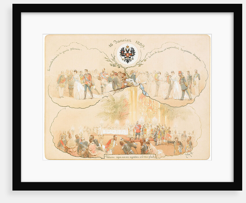 A Ball in the Heraldic Hall in the Winter Palace, 1889 by Mihály Zichy