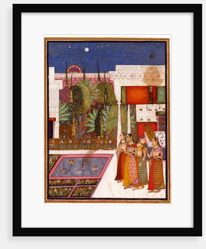 Four Women in a Palace Garden, Mid of the 18th cen by Indian Art