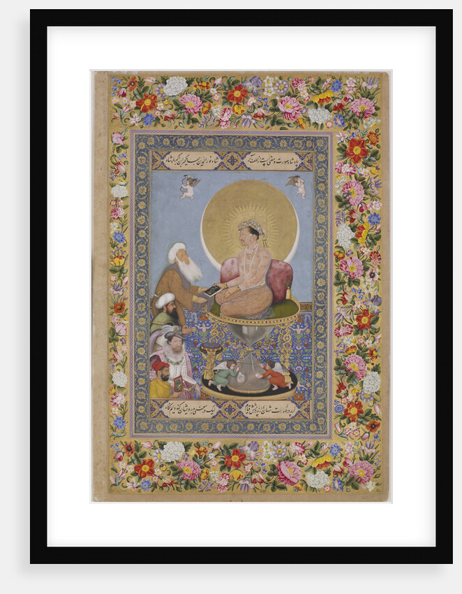 Jahangir Preferring a Sufi sheikh to Kings, c. 1618 by Bichitr