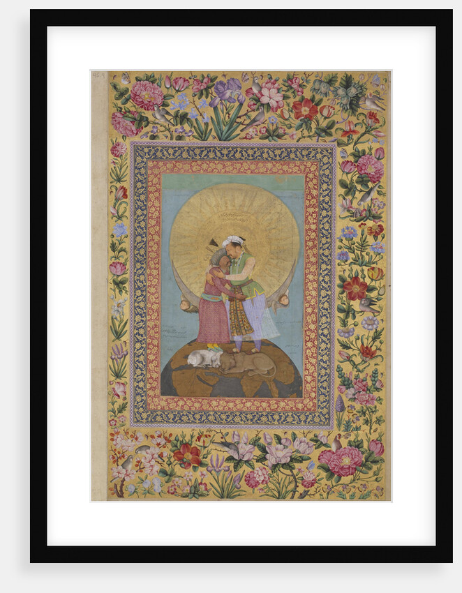 Jahangirs Dream. Abbas I, Shah of Persia (left) and Jahangir, Emperor of India, c. 1620 by Abu al-Hasan