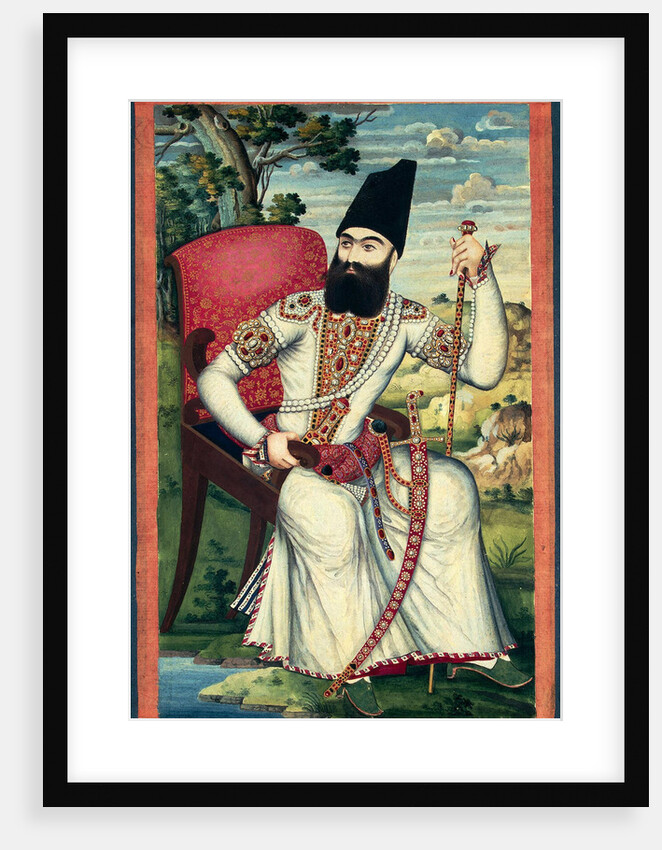 Portrait of Prince Abbas Mirza, ca 1820 by Iranian master