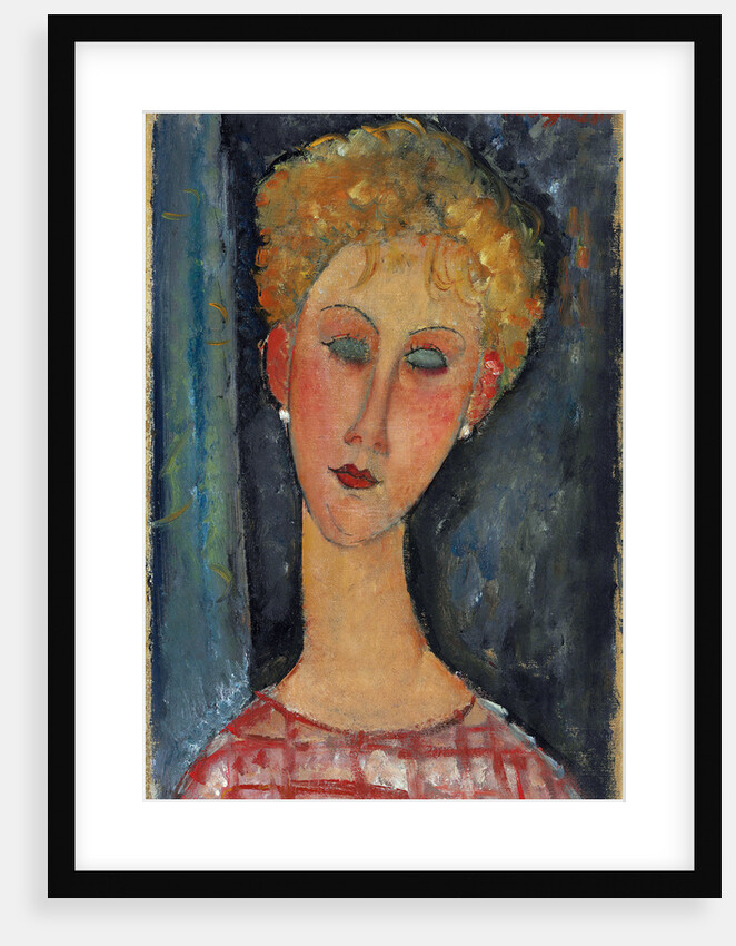 La blonde aux boucles d'oreille by Amedeo Modigliani