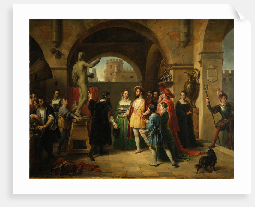 Francis I in the Studio of Benvenuto Cellini, 1837 by Francesco Podesti