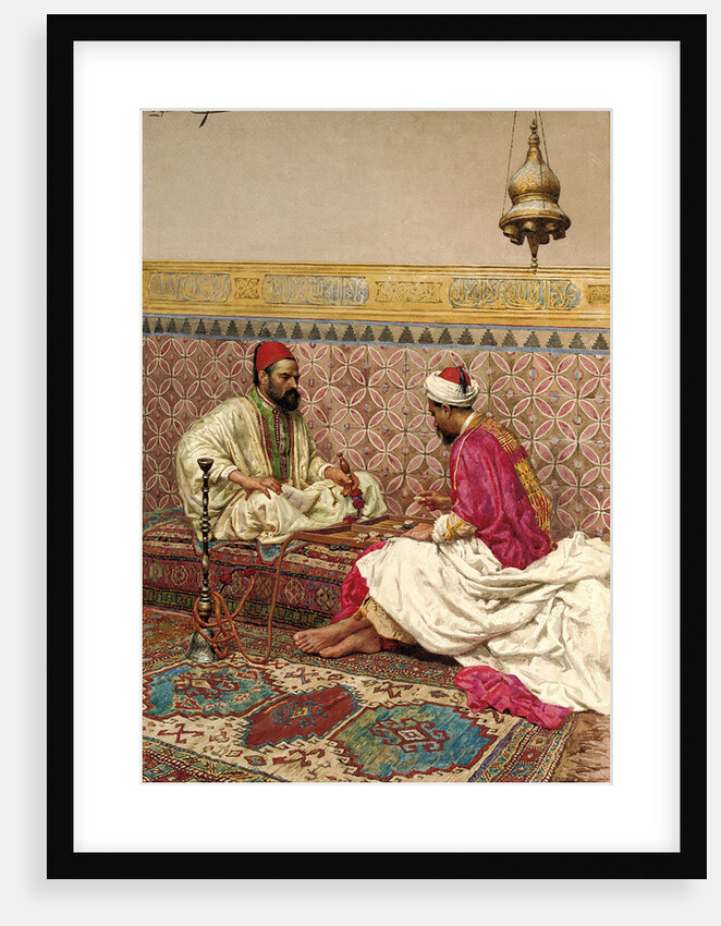 The backgammon players by Giulio Rosati