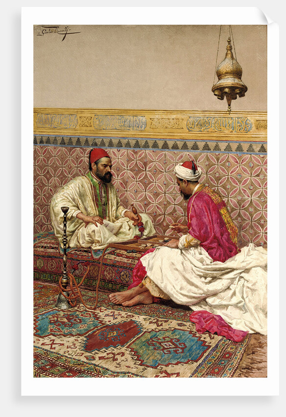 The backgammon players by Giulio Rosati