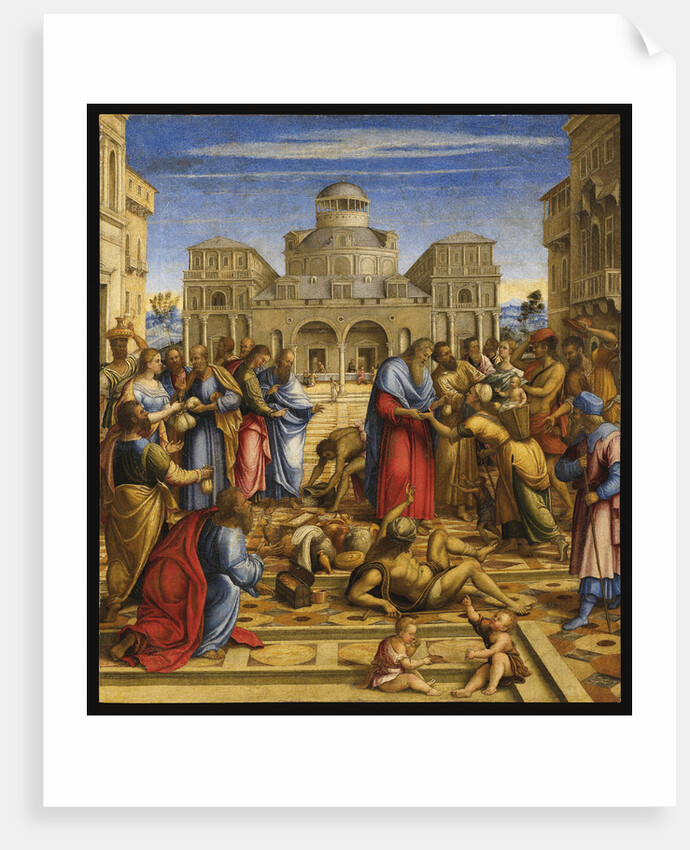 John the Merciful in Alexandria by Francesco di Bernardo de Vecchi Santacroce