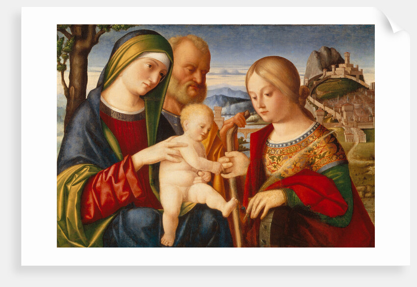 The Mystical Marriage of Saint Catherine by Francesco di Bernardo de Vecchi Santacroce