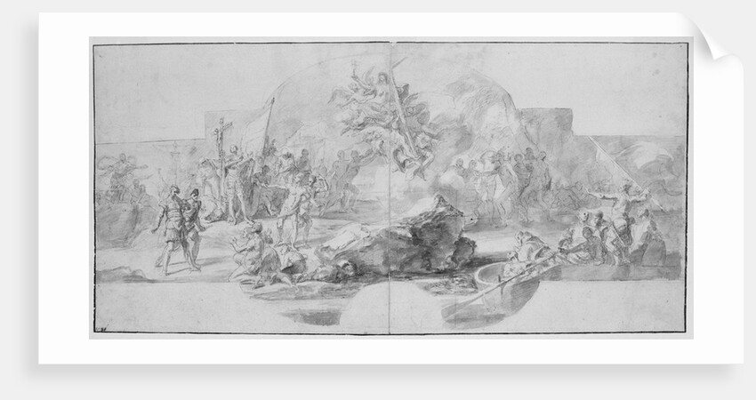 The Landing of Columbus in America, 1715-1716 by Francesco Solimena