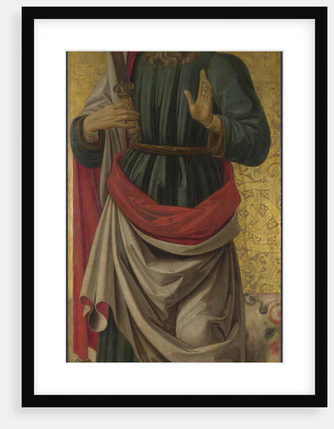 Saint Bartholomew (from Altarpiece: The Virgin and Child with Saints), ca 1475 by Bartolomeo Caporali