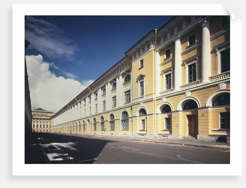 Architect Rossi Street in Saint Petersburg, 1828-1832 by Carlo Rossi