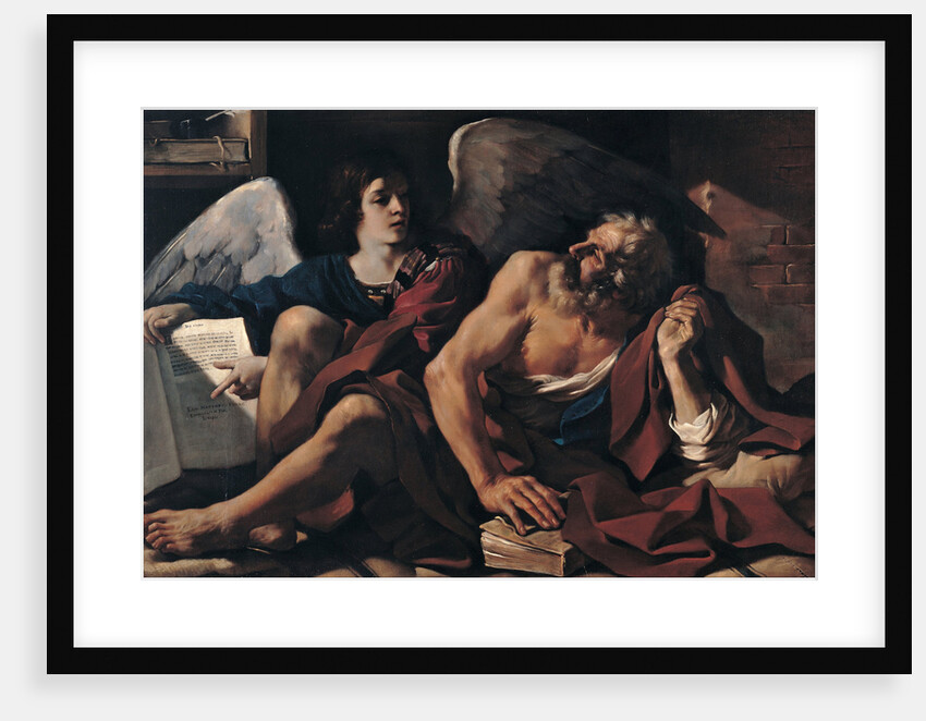 Saint Matthew and the Angel, 1622 by Guercino