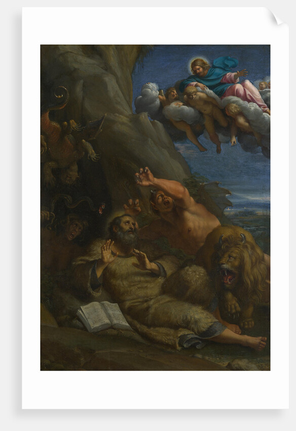 Christ appearing to Saint Anthony Abbot during his Temptation, c. 1598 by Annibale Carracci