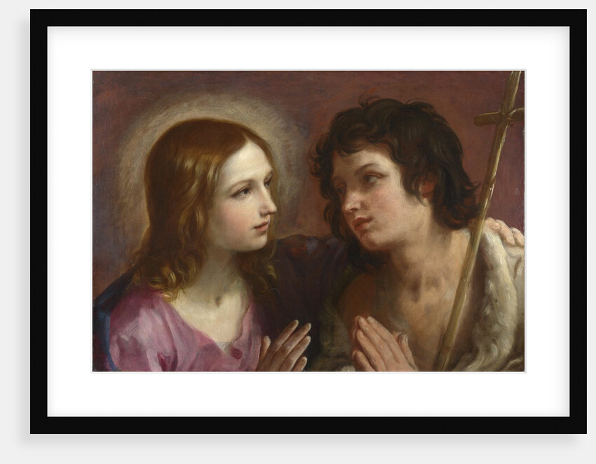 Christ embracing Saint John the Baptist, c. 1640 by Guido Reni
