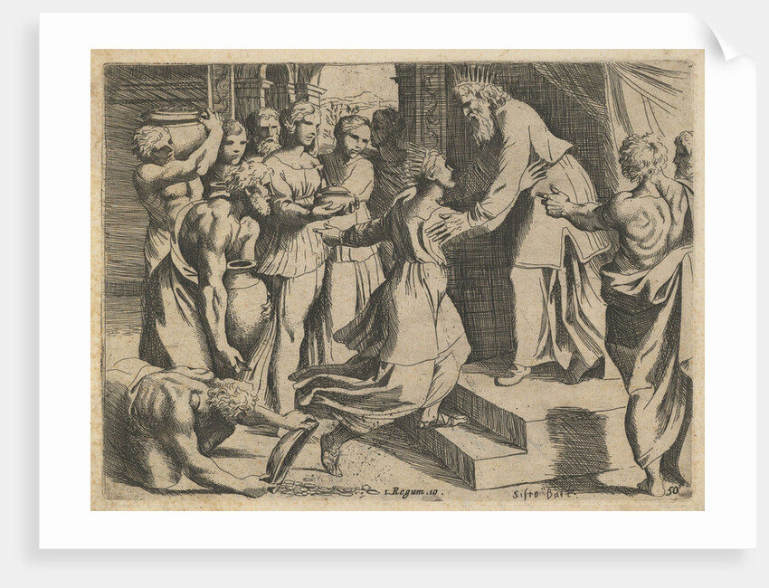 The Queen of Sheba Bringing Gifts to King Solomon by Sisto Rosa