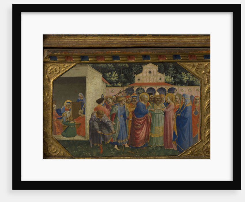 Mary and Joseph (The Annunciation retable with 5 Predella scenes), 1430-1432 by Fra Giovanni da Fiesole Angelico