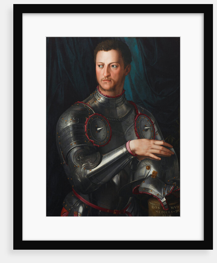 Portrait of Grand Duke of Tuscany Cosimo I de Medici in armour, ca 1545 by Agnolo Bronzino