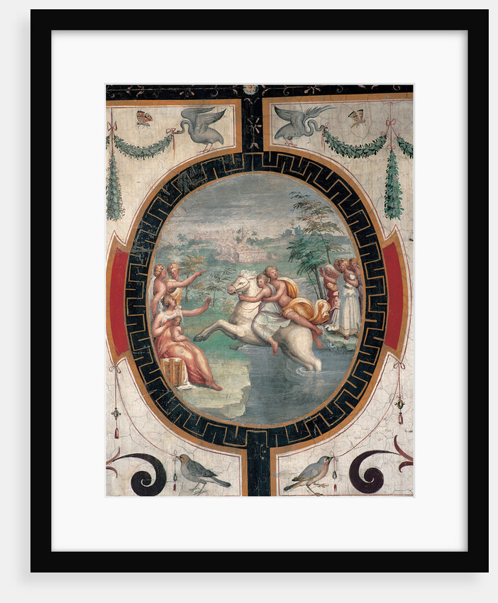 Cloelia Passing the Tiber, Mid of 16th cen by Cristofano Gherardi