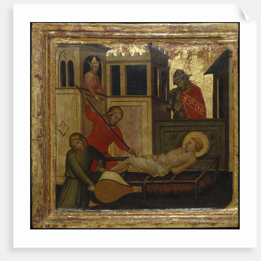 The Martyrdom of Saint Lawrence. Scenes from the Life of Saint Lawrence, predella, ca 1412 by Lorenzo di Niccolò