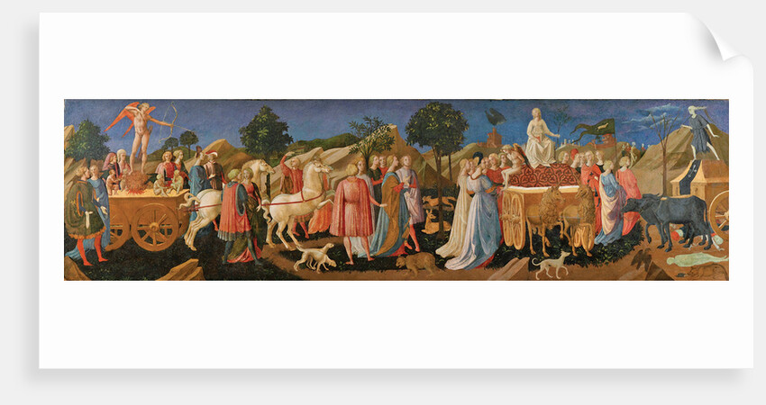 The Triumphs of Love, Chastity, and Death, c. 1450 by Francesco di Stefano Pesellino