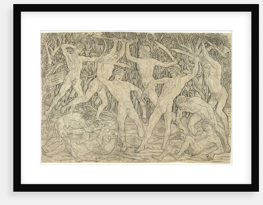 The Battle of the Nudes, 1470s by Antonio Pollaiuolo