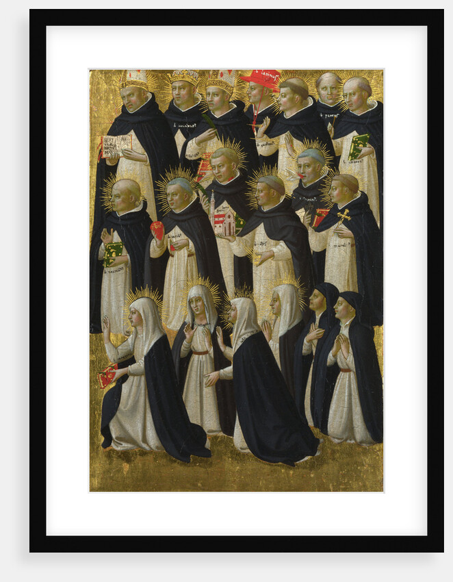 The Dominican Blessed (Panel from Fiesole San Domenico Altarpiece), c. 1423-1424 by Fra Giovanni da Fiesole Angelico