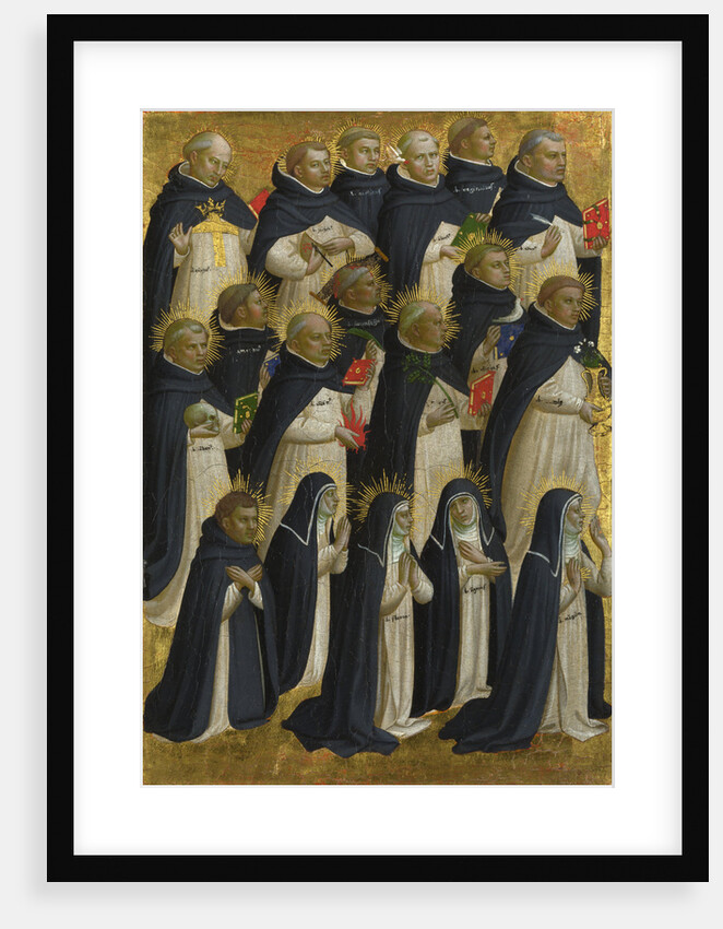 The Dominican Blessed (Panel from Fiesole San Domenico Altarpiece), c. 1423-1424 by Fra Giovanni da Fiesole Angelico