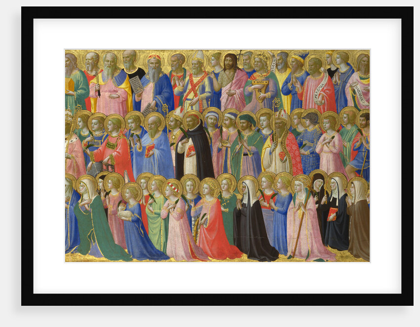 The Forerunners of Christ with Saints and Martyrs (Panel from Fiesole San Domenico Altarpiece), c. 1423-1424 by Fra Giovanni da Fiesole Angelico