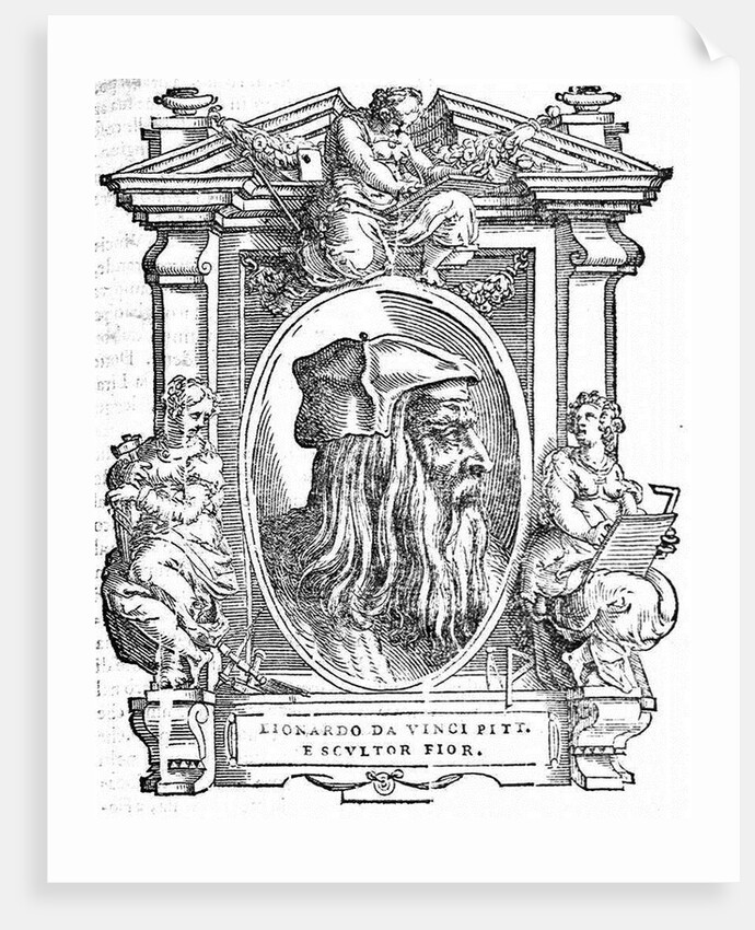 Leonardo da Vinci. From: Giorgio Vasari, The Lives of the Most Excellent Italian Painters, Sculptors, and Architects, 1568 by Anonymous