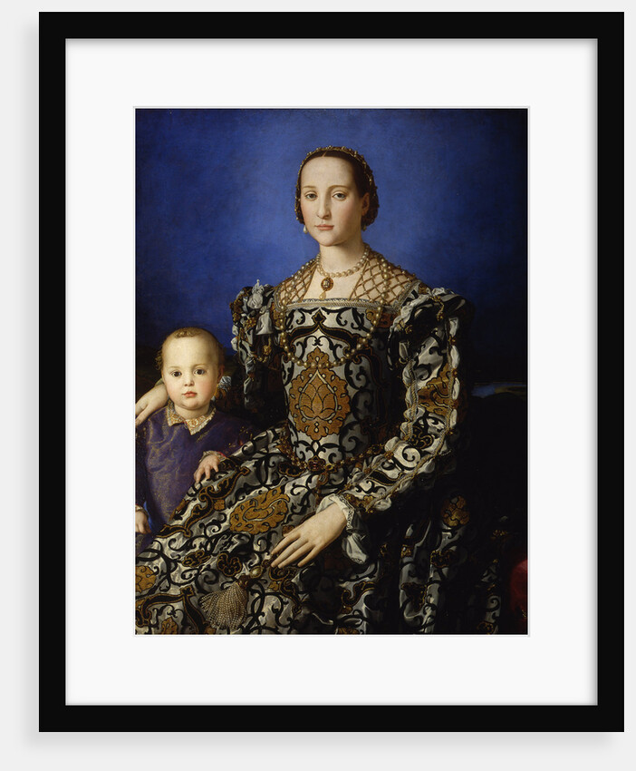 Portrait of Eleanor of Toledo with her son Giovanni, ca 1545 by Agnolo Bronzino