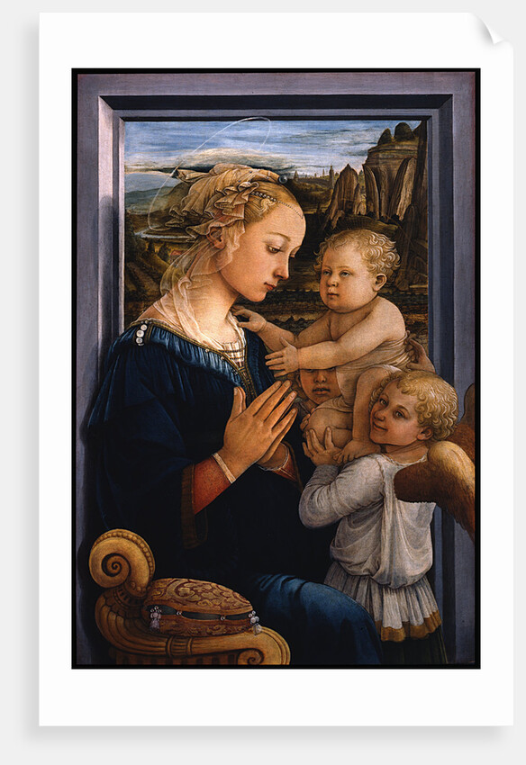 Madonna and Child with two Angels, 1460s by Fra Filippo Lippi
