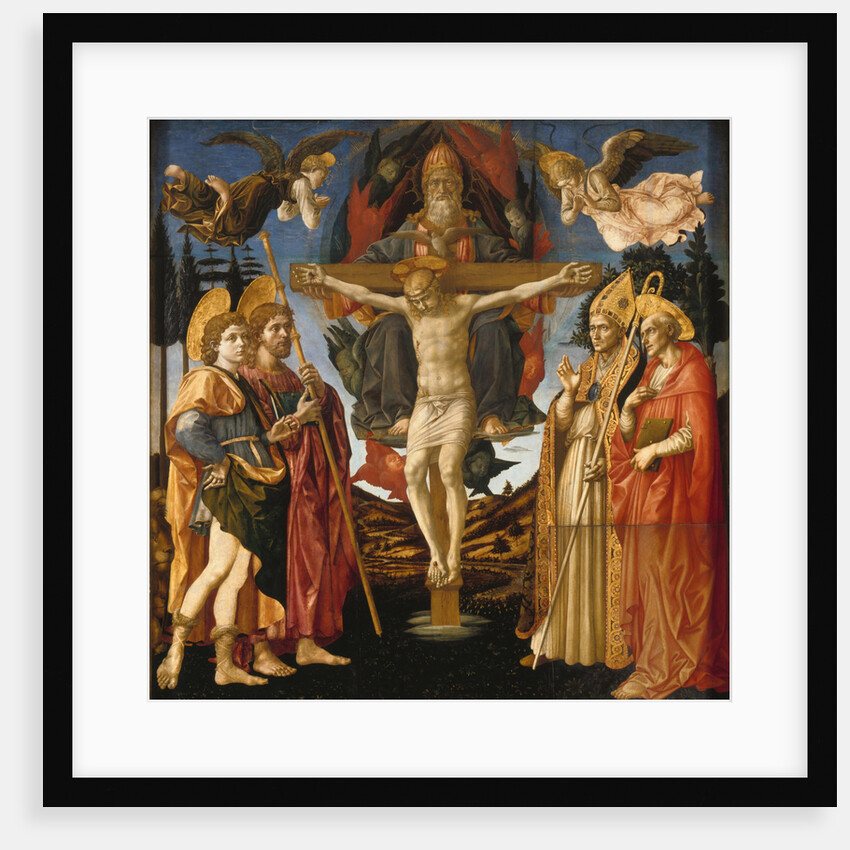 The Holy Trinity (Panel of the Pistoia Santa Trinità Altarpiece), 1455-1460 by Francesco di Stefano Pesellino