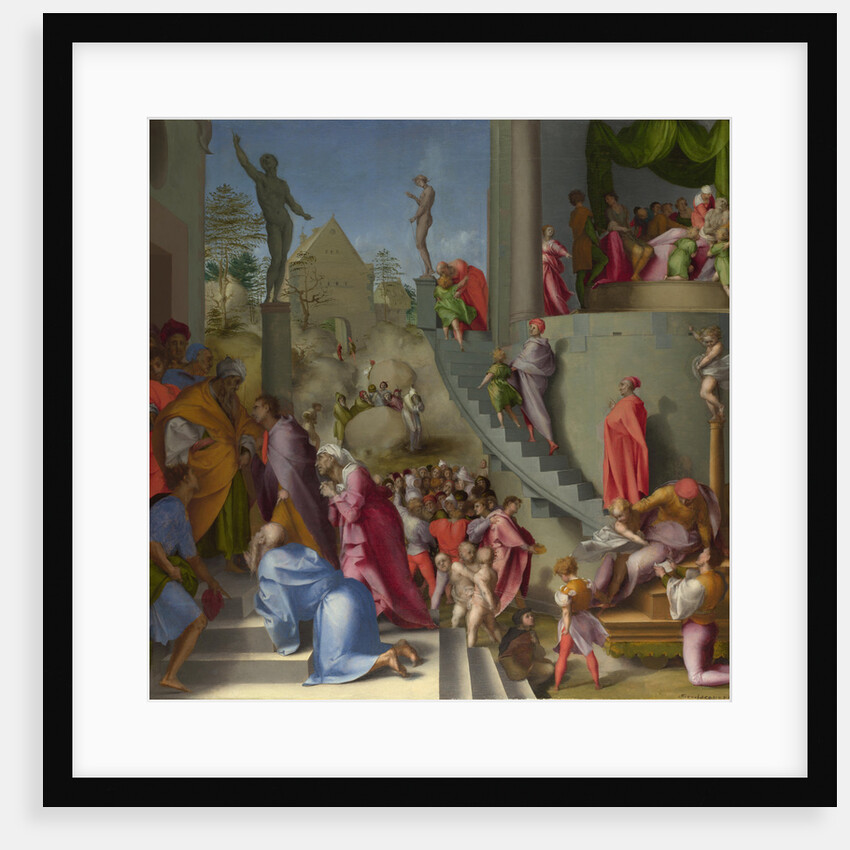 Joseph with Jacob in Egypt (from Scenes from the Story of Joseph), ca 1515 by Pontormo